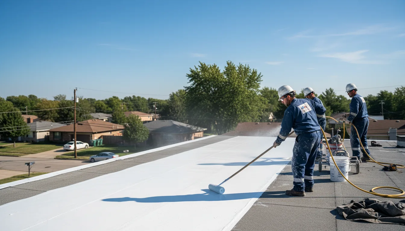 Commercial roof coating in Broadway, NC near me